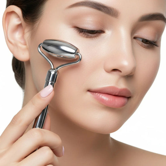APPEARUS Stainless Steel Facial Massage Roller Skincare Tool for Enhanced Repair & Nutrient Delivery Spa Personal Face Care Product