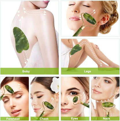 Velvio 5-in-1 facial tool set for at-home skincare