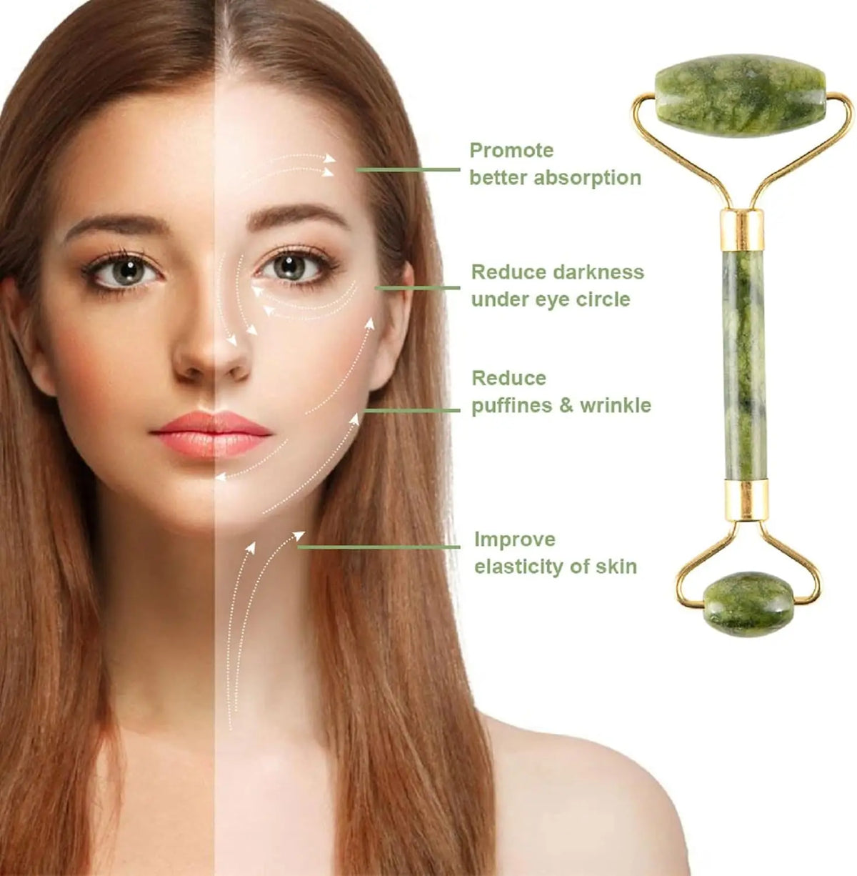 Velvio gua sha and roller set for depuffing and circulation