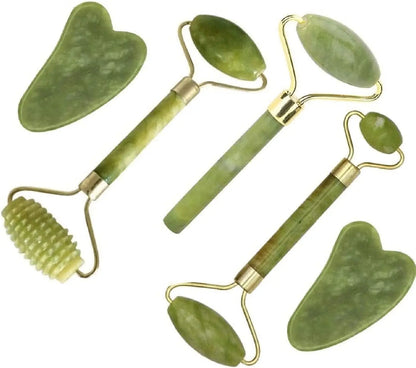 Velvio 5-in-1 gua sha and facial roller set