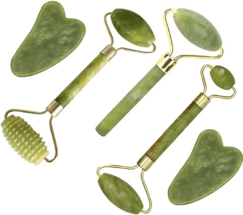 Velvio 5-in-1 gua sha and facial roller set