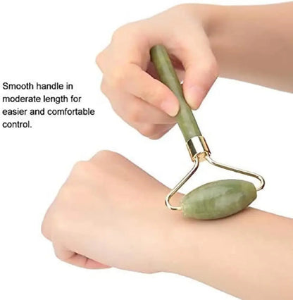 Velvio facial roller and gua sha set for face sculpting